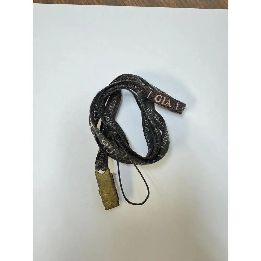 Vintage lanyard id tag GIA gemological institute of america